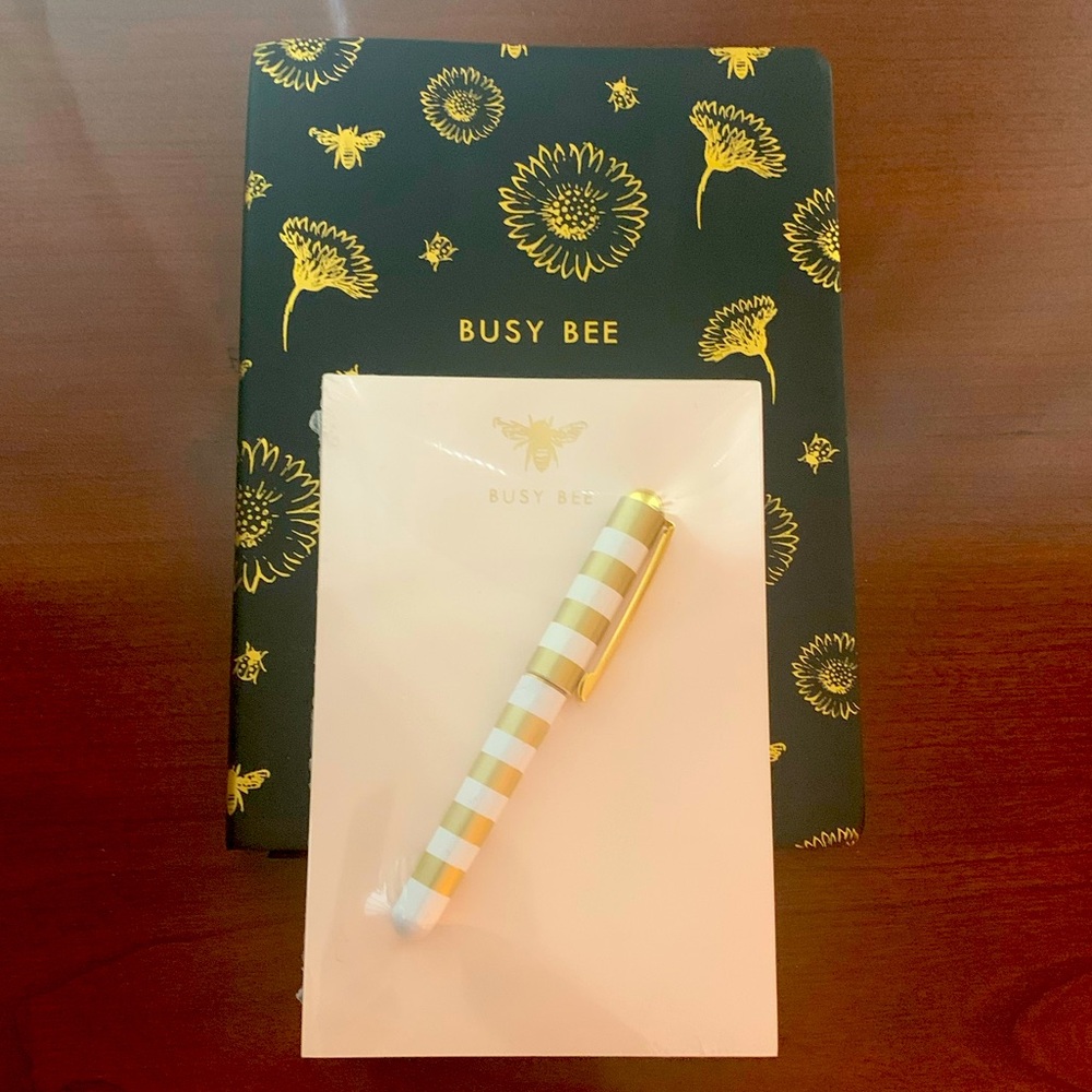 NEW - Busy Bee Lady Jane Ltd Journey and Notepad with Pen